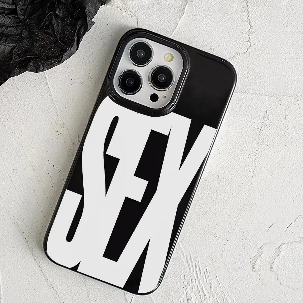 Glossy Sex Icon Pattern iPhone Case