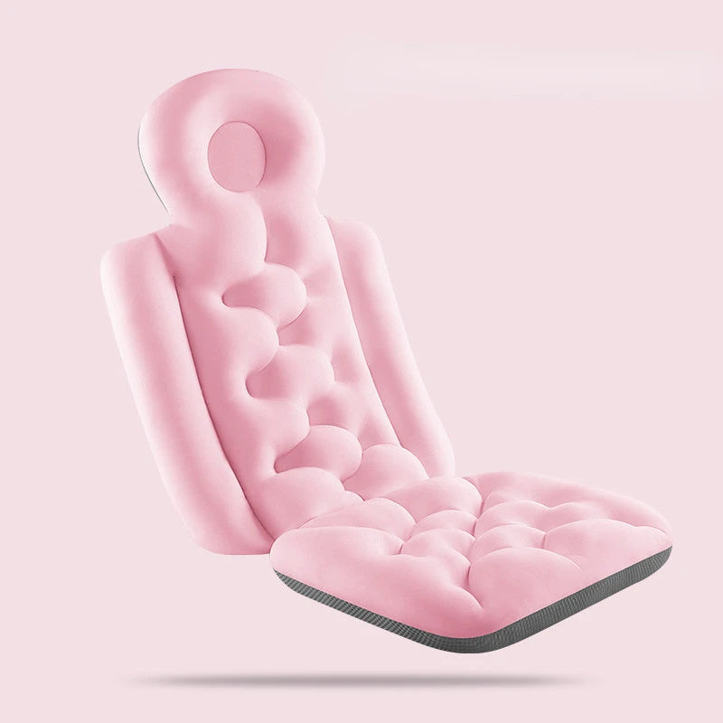Full Body Bath Pillow Spa Bathtub Cushion with Neck and Back Support