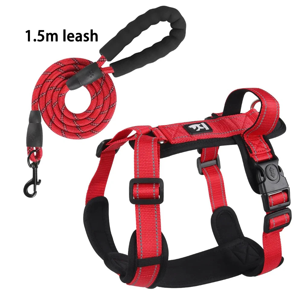 Reflective Dog Harness with Handle Adjustable Vest for Small Medium Dogs