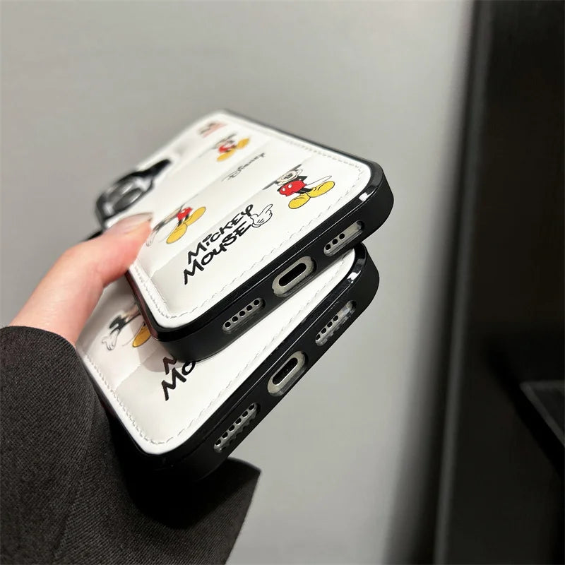 Disney Mickey Mouse Puffer Fabric Shockproof iPhone Case