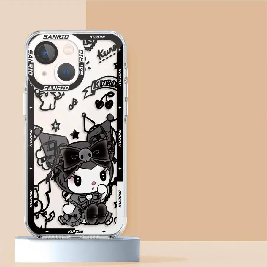 Kuromi My Melody Clear Cute Shockproof iPhone Case