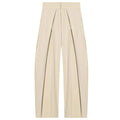 Women Striped Pleated Wide Leg Pants High Waist Baggy Harem Trousers Casual Oversize