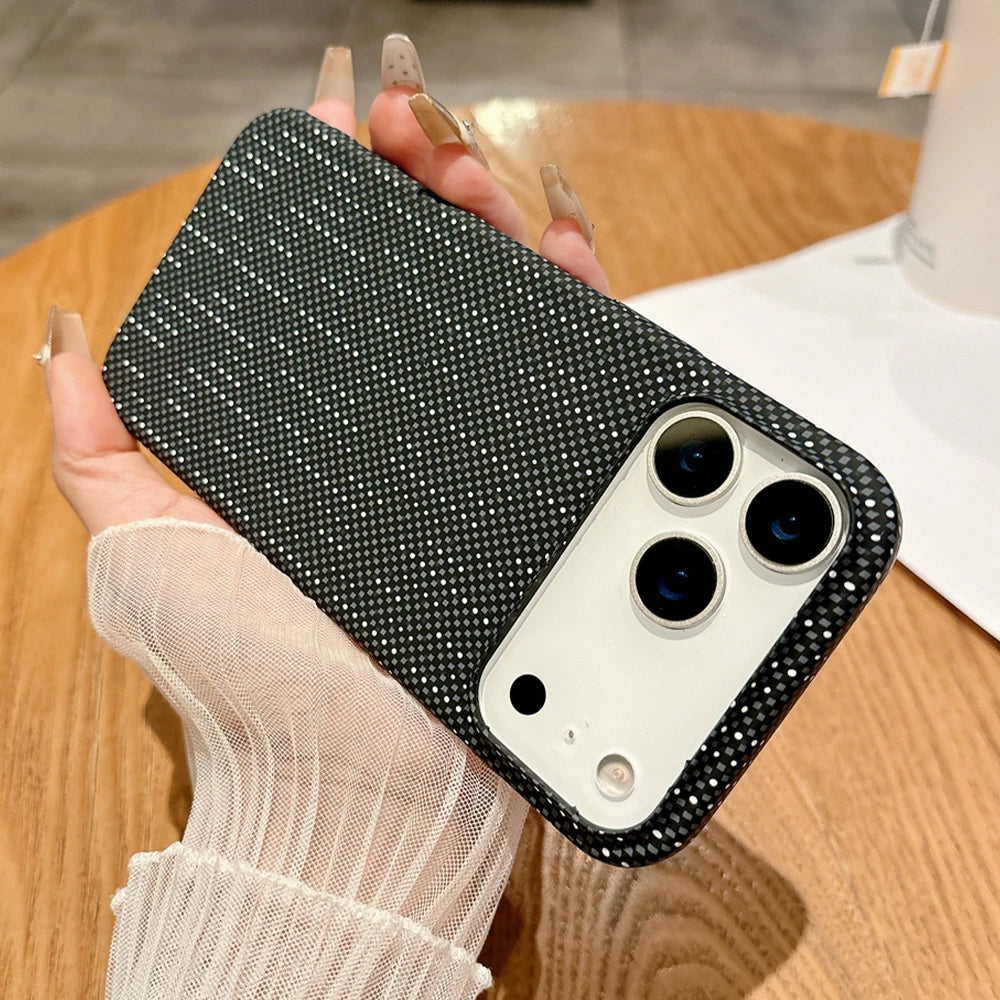 Colorful Carbon Fibre Magnetic Wireless Charge iPhone Case