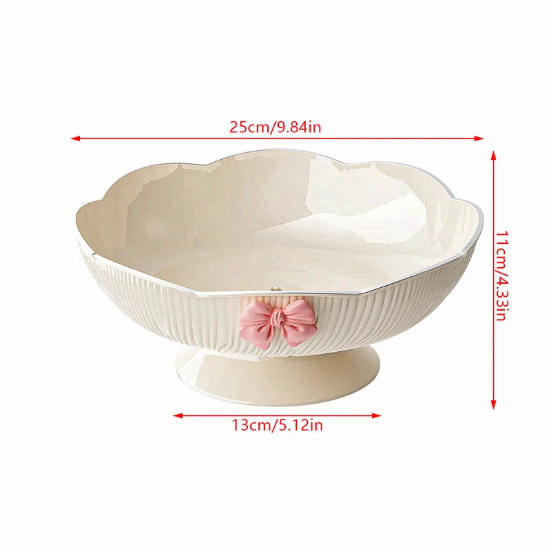 Plastic Candy Fruit Plate Coffee Table Snack Tray Decor