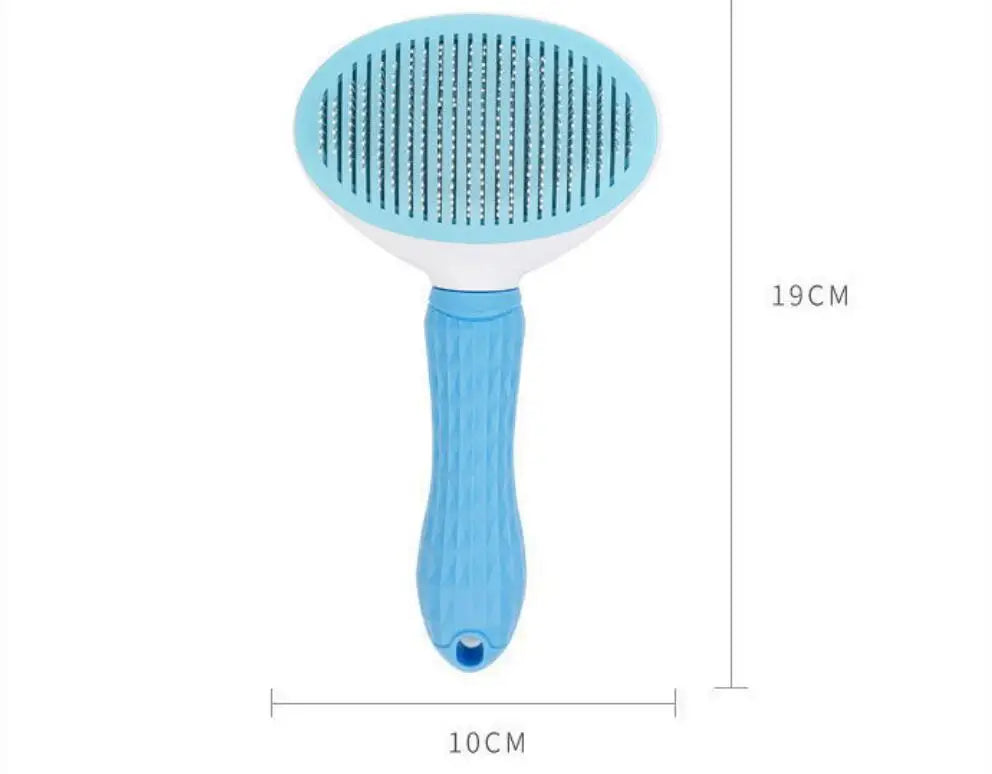 Pet Grooming Brush – Self-Cleaning Slicker Brush for Cats and Dogs