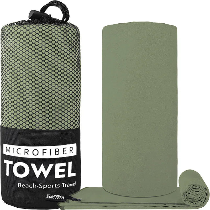 Quick Dry Microfiber Beach Towel Travel Hiking Gym Swimming Camping