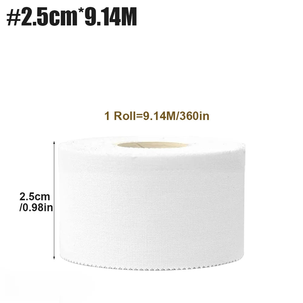 Waterproof Cotton Sports Tape Boxing Adhesive Bandage Injury Support Wrap 5 Rolls