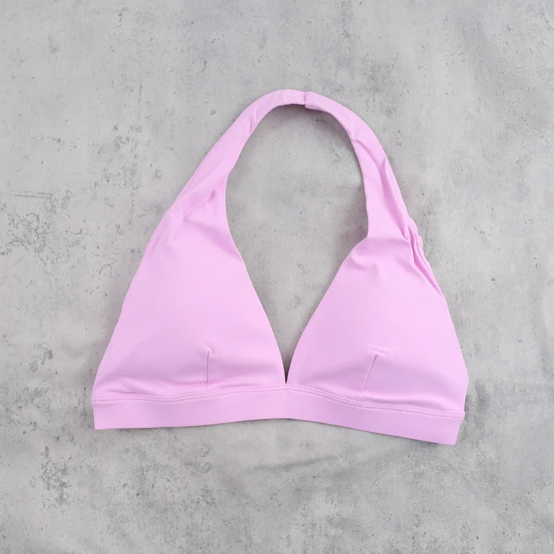 Neck Hanging Yoga Sports Bra Women Breathable Running Fitness Cycling Bra