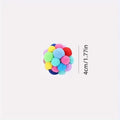 Cat Plush Ball Toy Elastic Bell Ball Colorful Wool Interactive Cat Toy