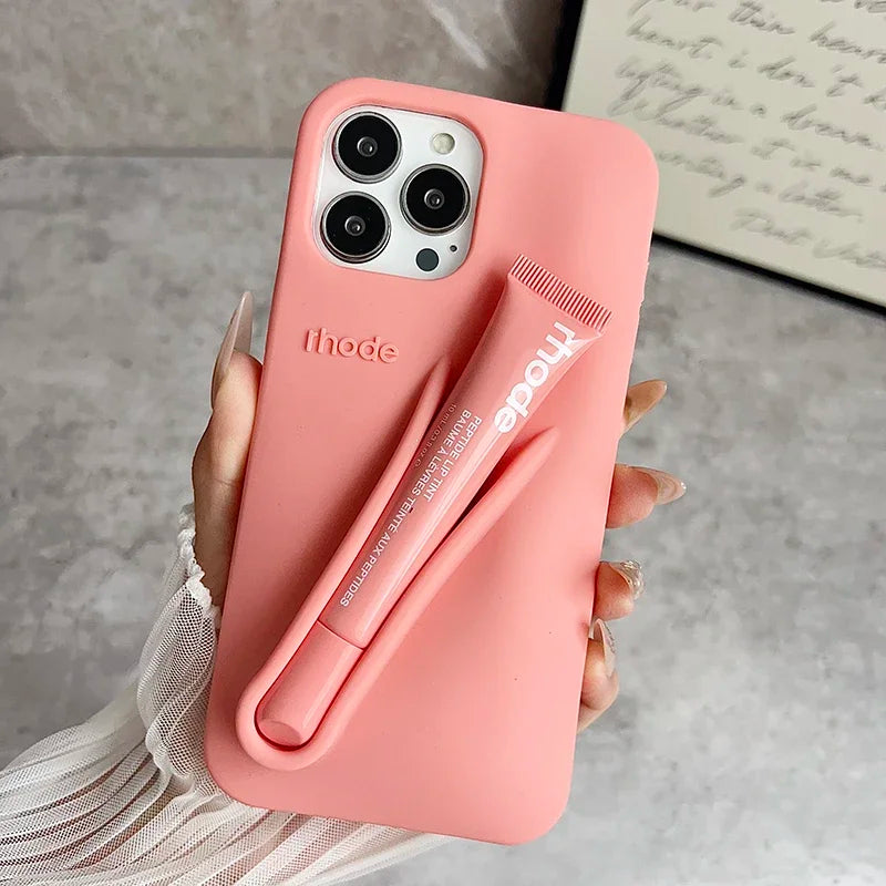 Lemontini Lip Gloss Silicone iPhone Case