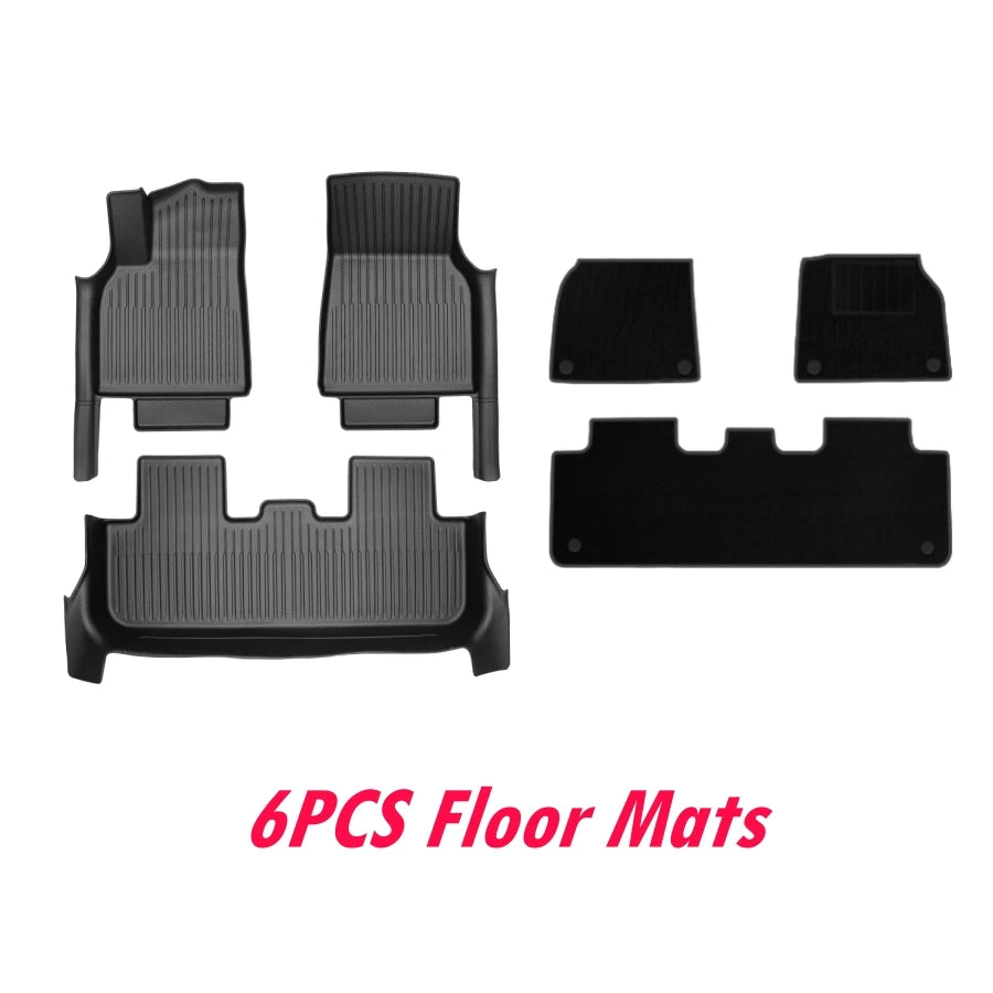 Tesla Model Y Floor Mats 2025–2026 – Custom Fit TPE Full Coverage Waterproof Set
