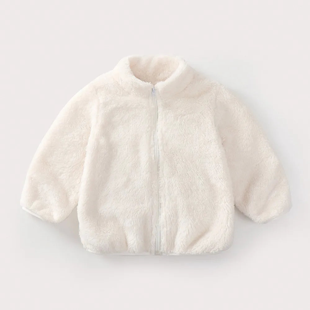Kids Warm Plush Coat for Baby Boys and Girls