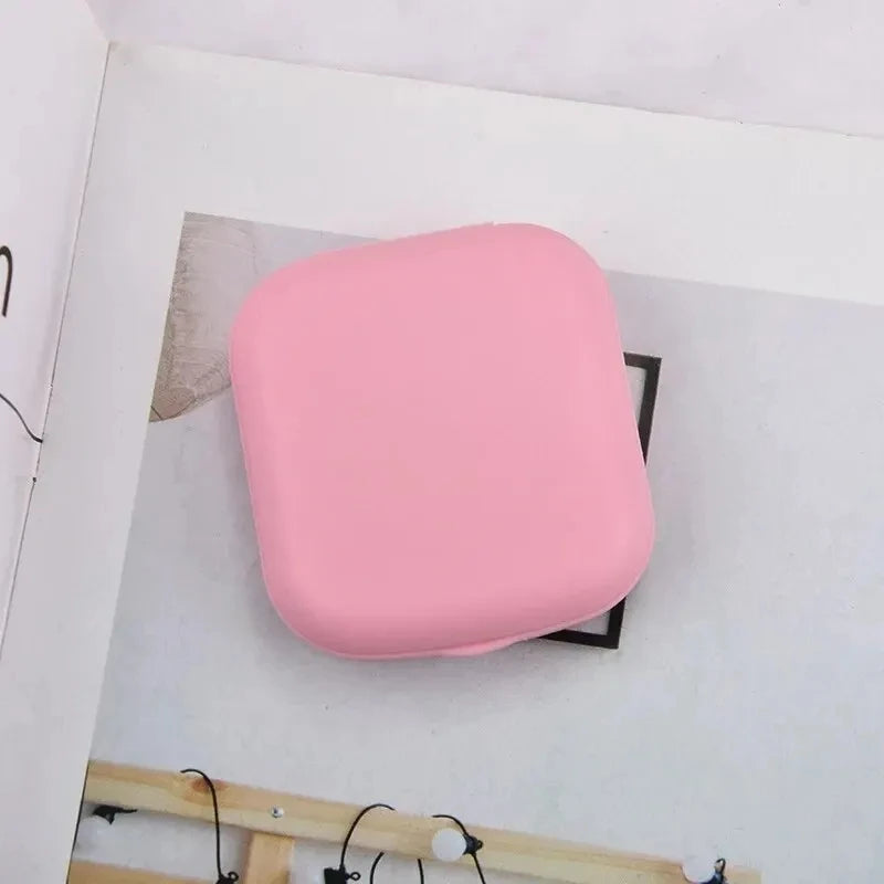 Mini Contact Lens Case with Mirror Travel Kit