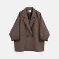 Oversized Black Blazer for Women Casual Streetwear Jacket