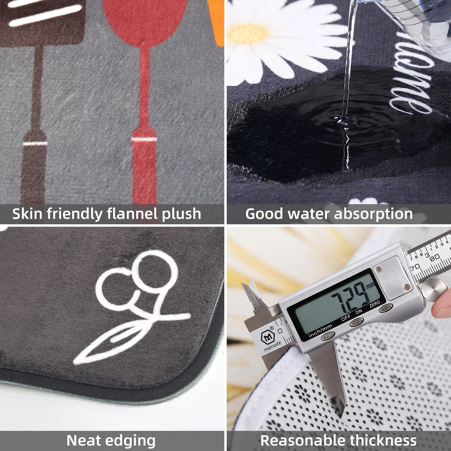 1piece Multi-purpose Sponge Water Absorption Mat