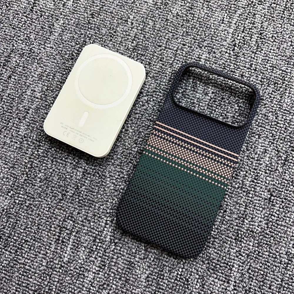 Carbon Fiber MagSafe Magnetic Frameless PC Bumper iPhone Case