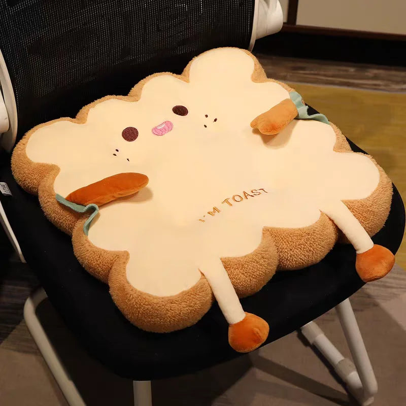 Toast Shaped Seat Cushion for Home Office Car