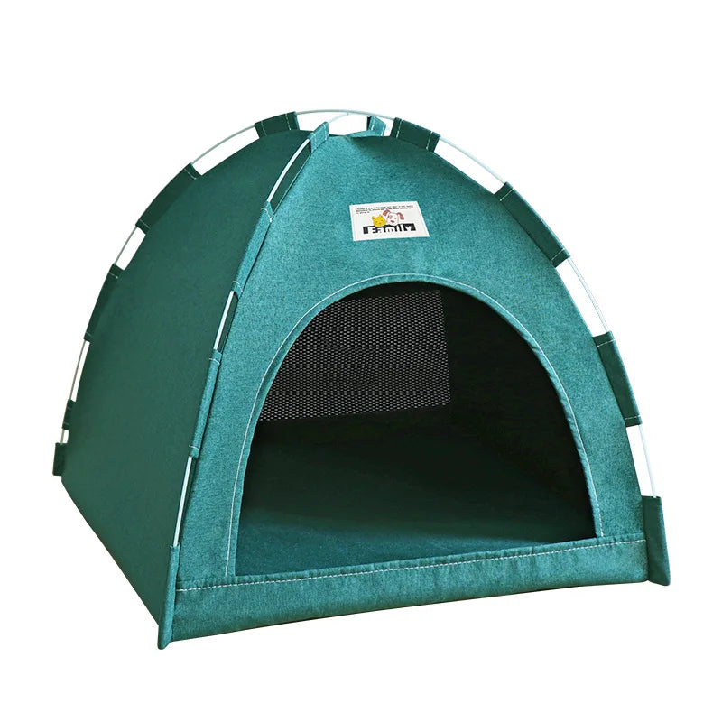 Foldable Cat House Pet Tent Four Seasons Portable Breathable Dog Cat Nest Bed