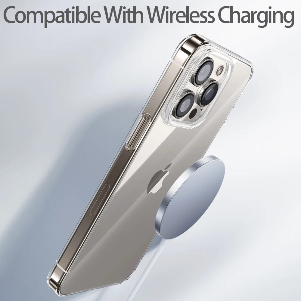 Crystal Clear Touch Button Camera iPhone Case