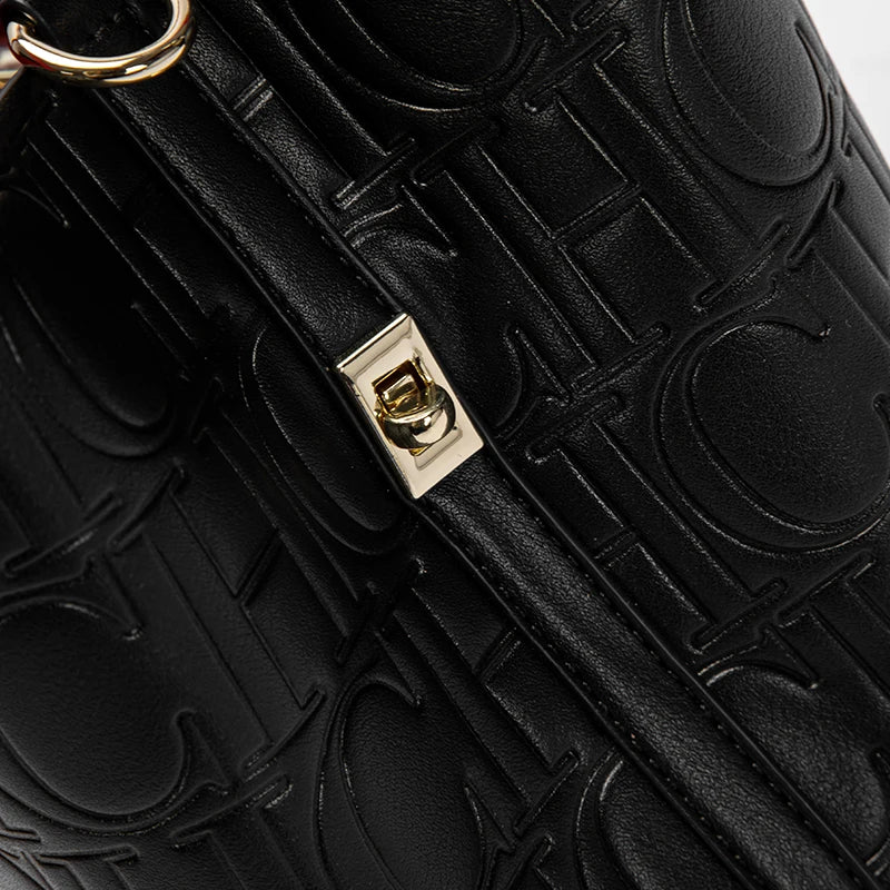 Women Steel Embossed Tote Bag Handheld Mother Shopping Bag Large Capacity