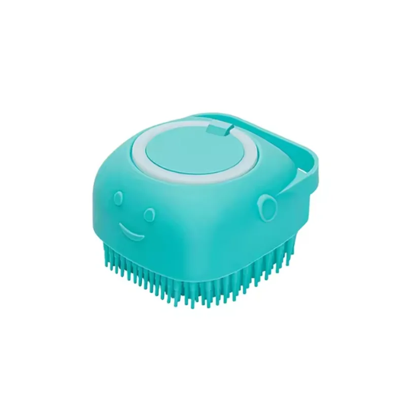 Dog Bath Brush with Shampoo Dispenser – Easy Pet Cleaning Tool