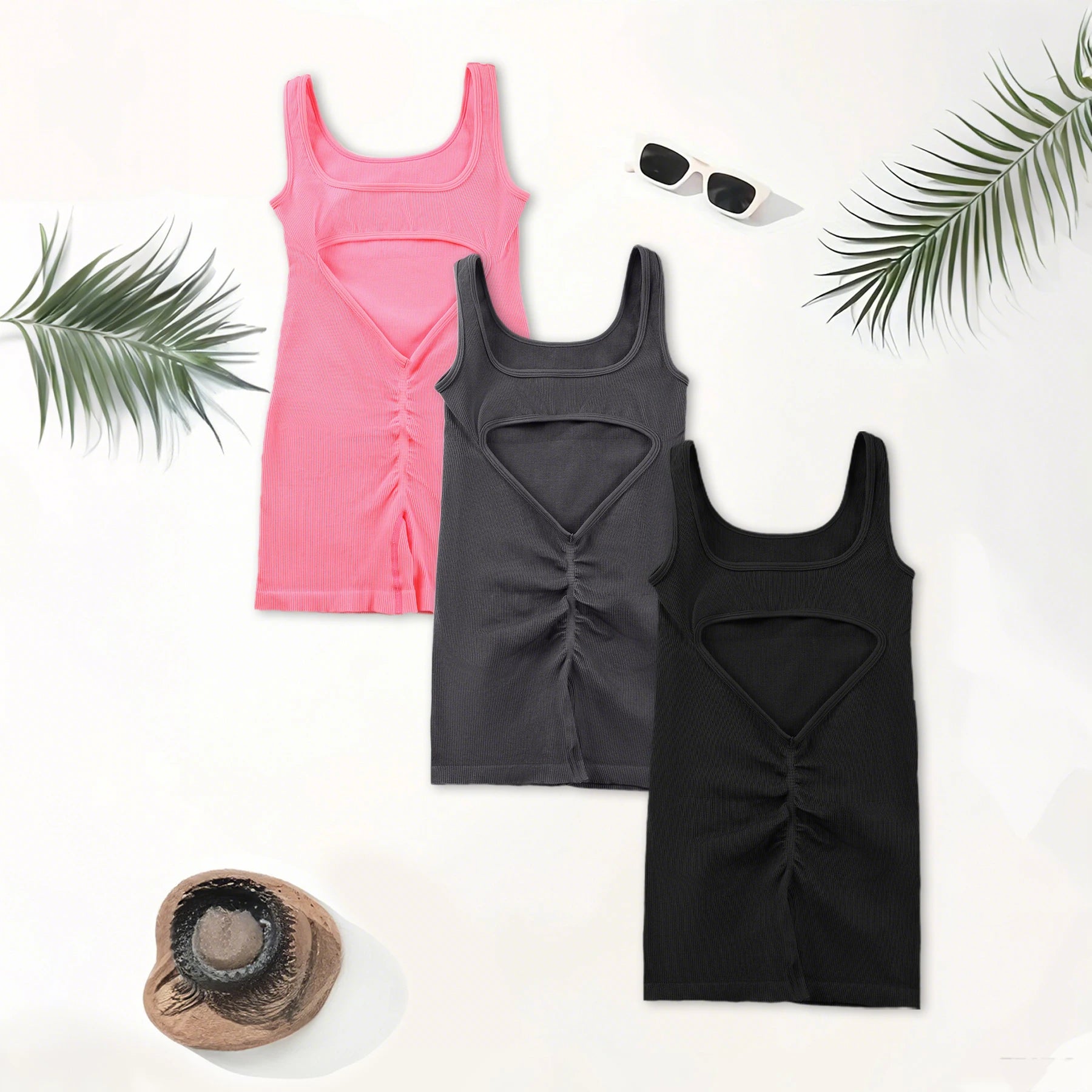 Backless Yoga Jumpsuit Women Seamless Gym Romper Fitness Bodysuit