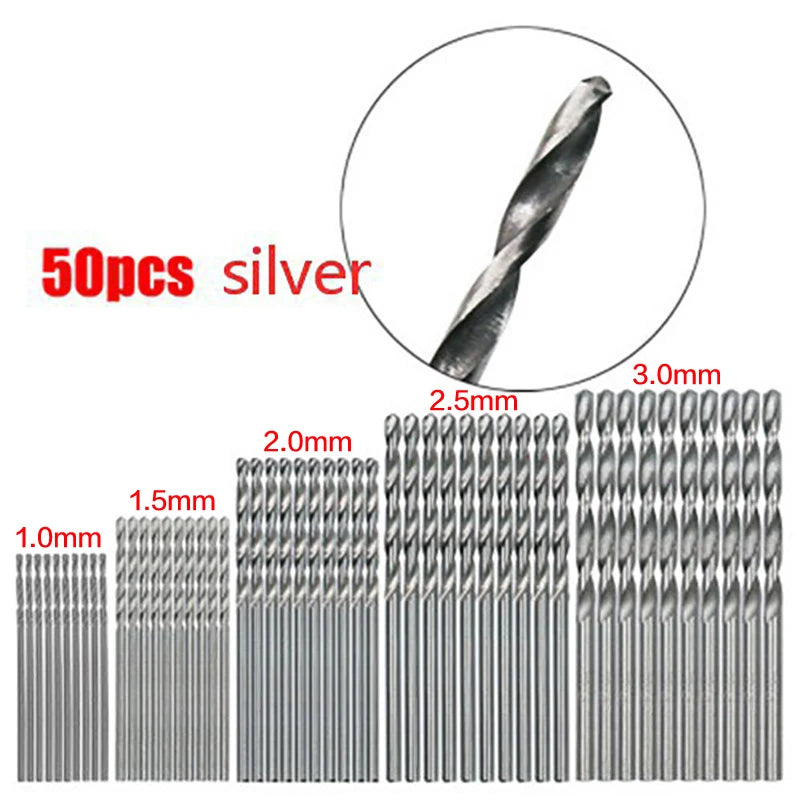 100PCS Titanium Drill Bit Set – High Speed Steel Multi-Size Drill Bits Kit for Wood, Metal & DIY