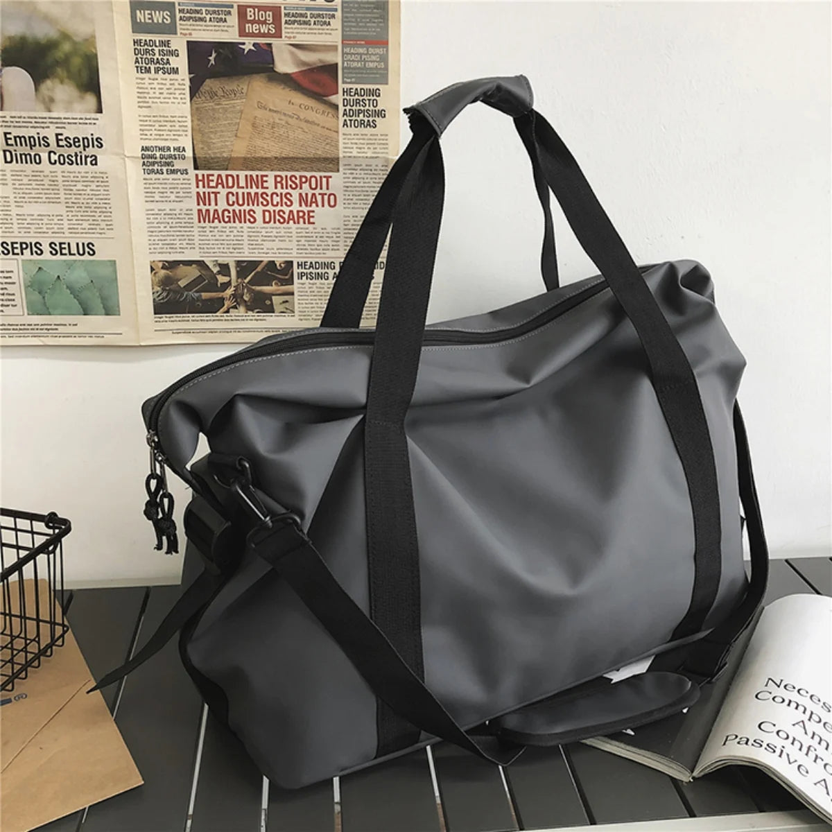Large Capacity Travel Gym Bag Lightweight Crossbody Luggage Tote