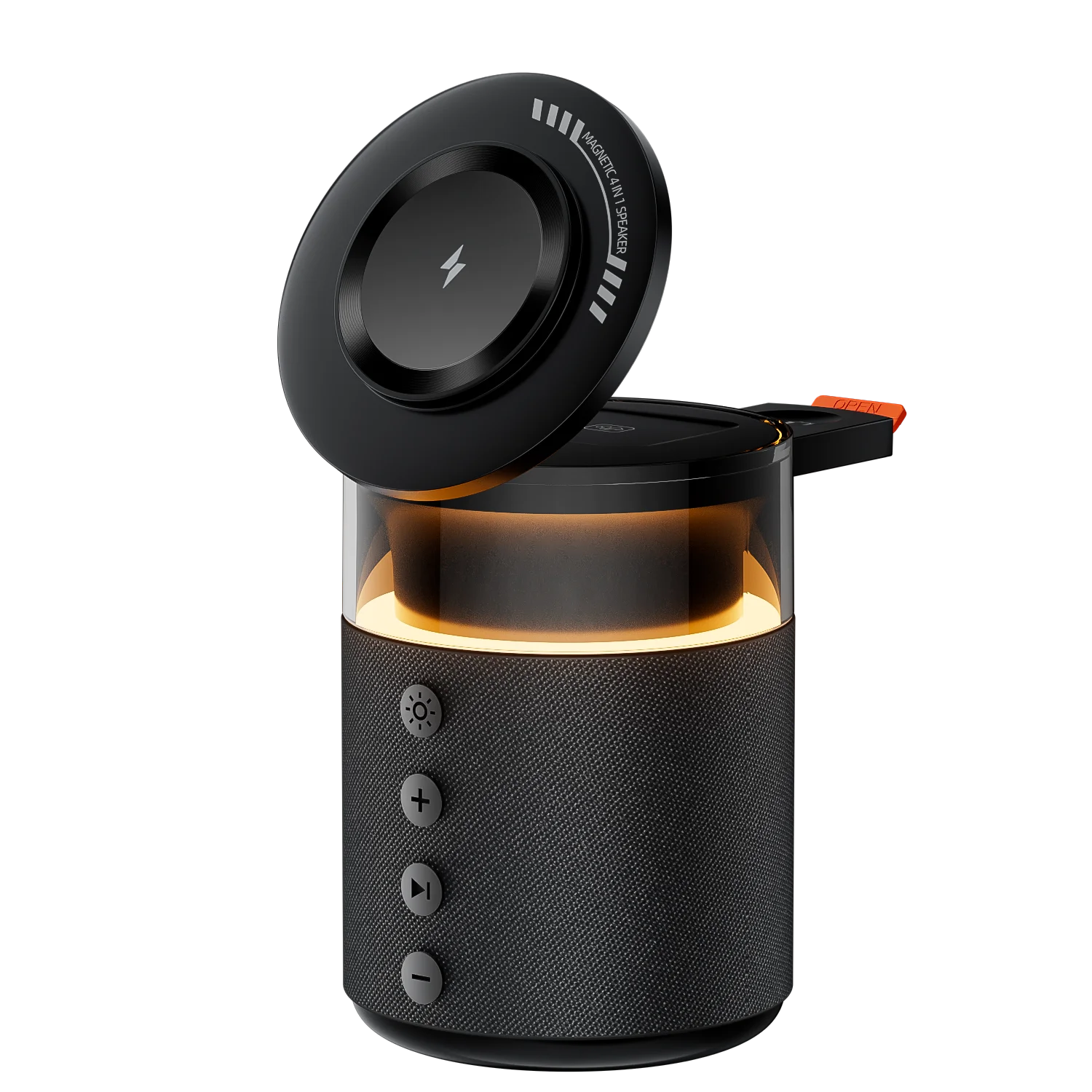 5 in 1 Magnetic Wireless Charging Station with Speaker Night Light Fast Charger for iPhone Apple Watch AirPods