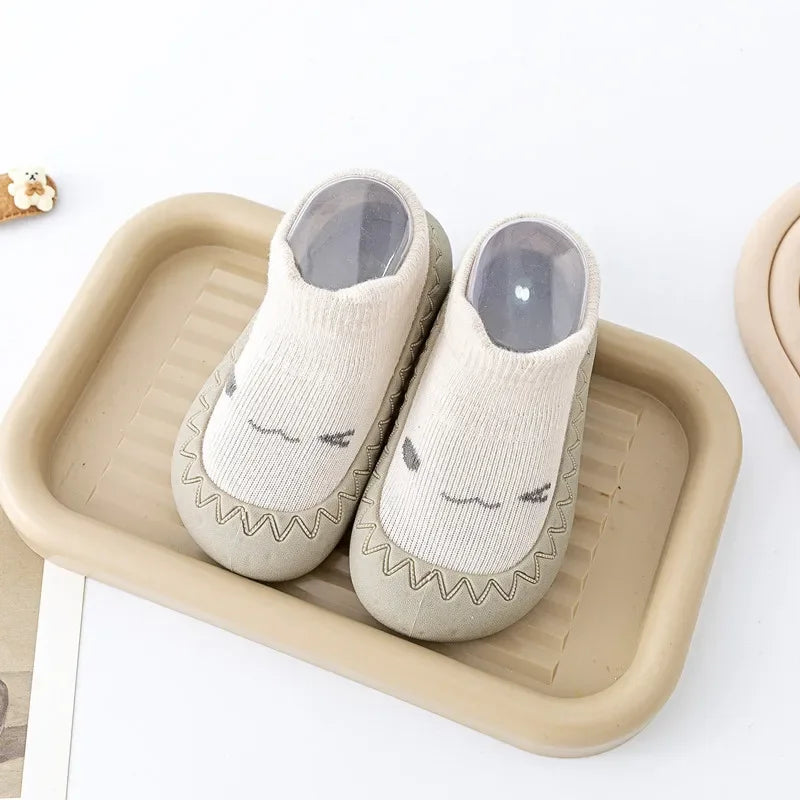 Baby Cartoon Sock Shoes Soft Rubber Sole First Walker Sneakers
