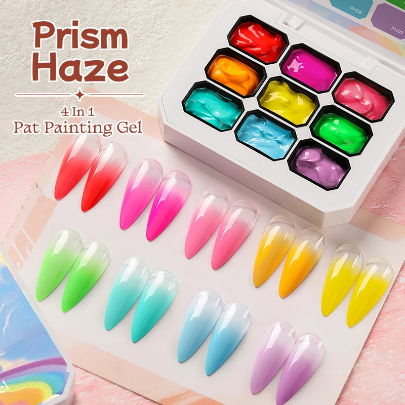 Gradient Nail Art Gel Kit – 4-in-1 Color Painting Gel Set for Ombre & DIY Nail Design