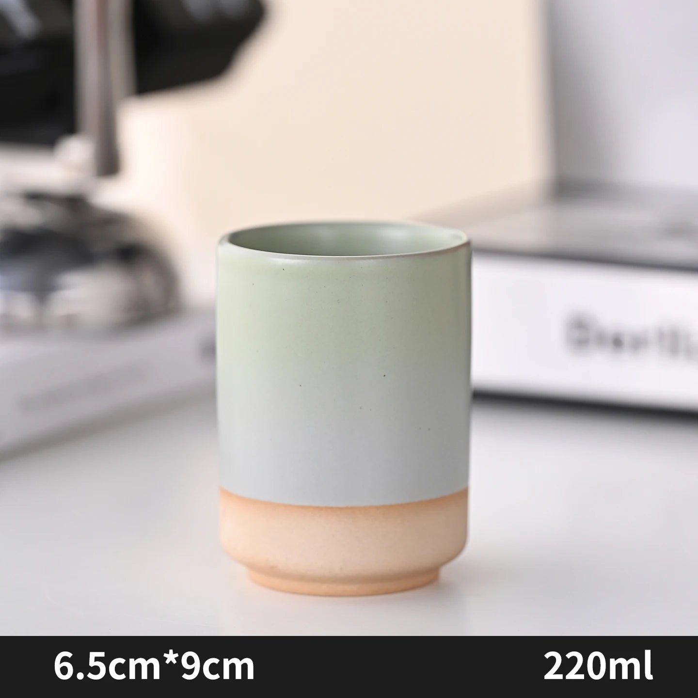 Stoneware Coffee Mug Kiln Fired Gradient Large Water Cup