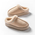 Fluffy Slippers Winter Warm Plush Indoor Shoes Non Slip EVA Thick Sole Home Slippers Women Men