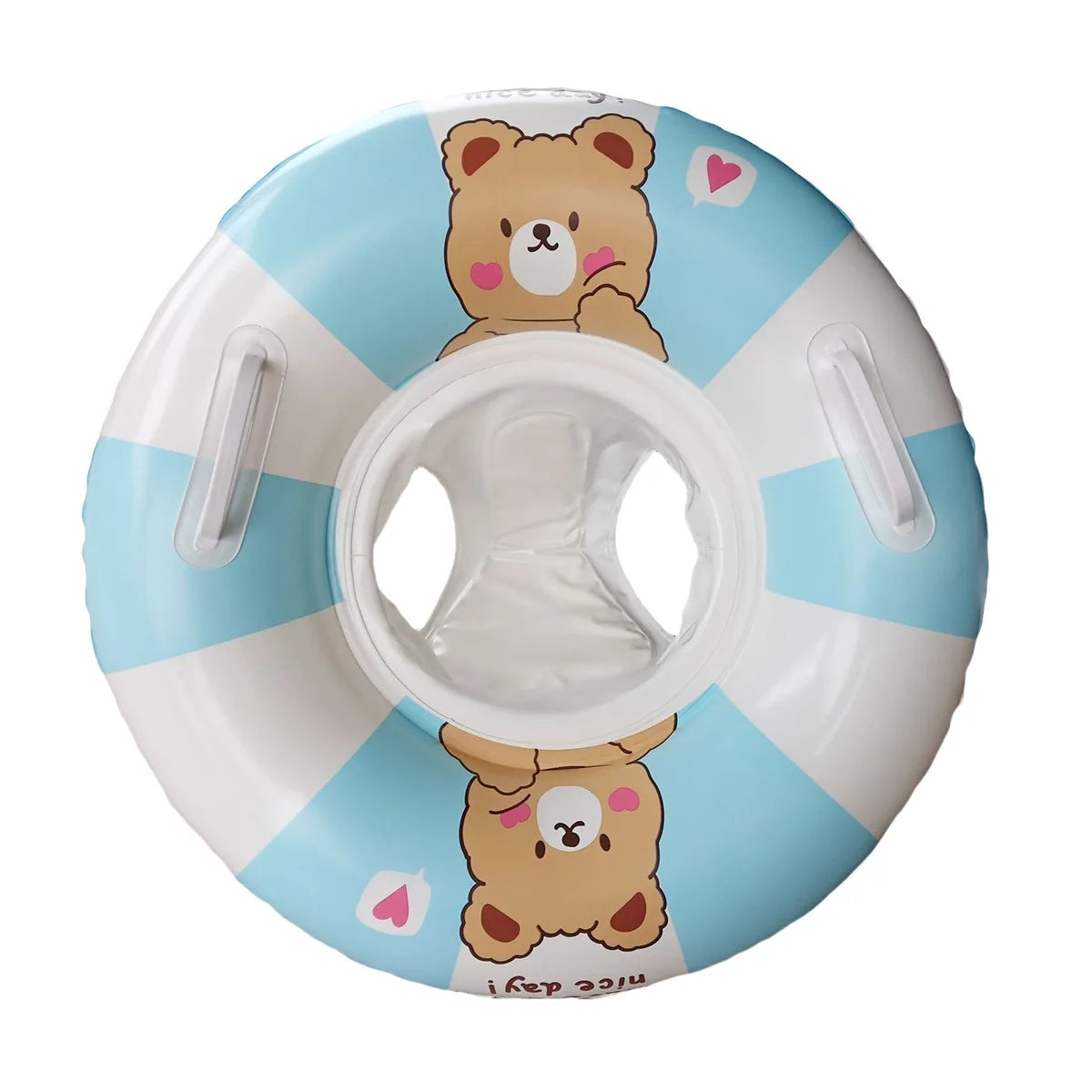 Baby Pool Float Ring with Sunshade Inflatable Swimming Float for 3–36 Months