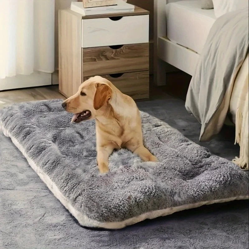 Large Plush Dog Bed Soft Pet Mat Cozy Washable Dog Sofa Bed for Small Medium Large Dogs