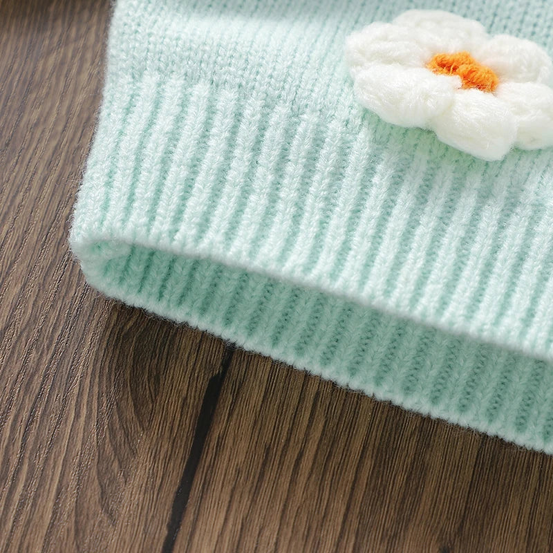 Baby Girl Knit Cardigan Long Sleeve Sweater Coat