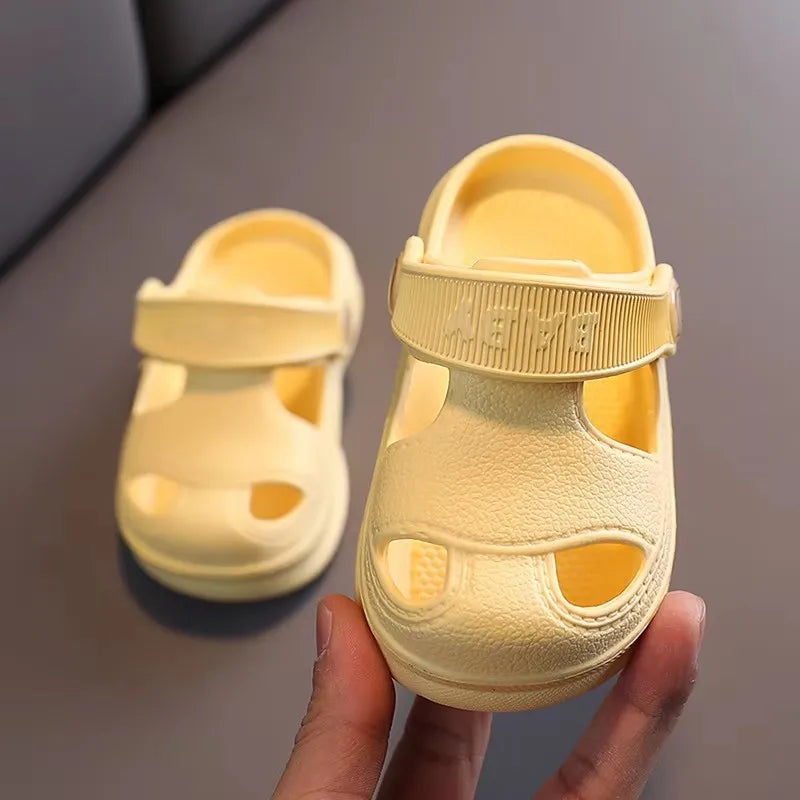 Kids Cartoon Beach Sandals Soft Non Slip EVA Clogs for Boys & Girls 1–5 Years
