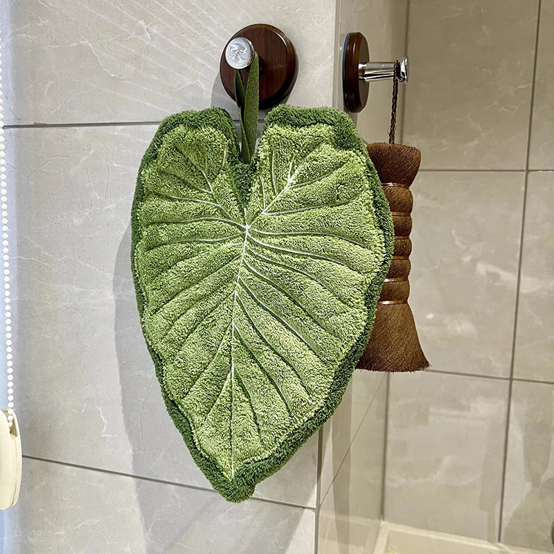 Super Absorbent Hand Towel Kitchen Bathroom Hanging Cleaning Cloth Handkerchief