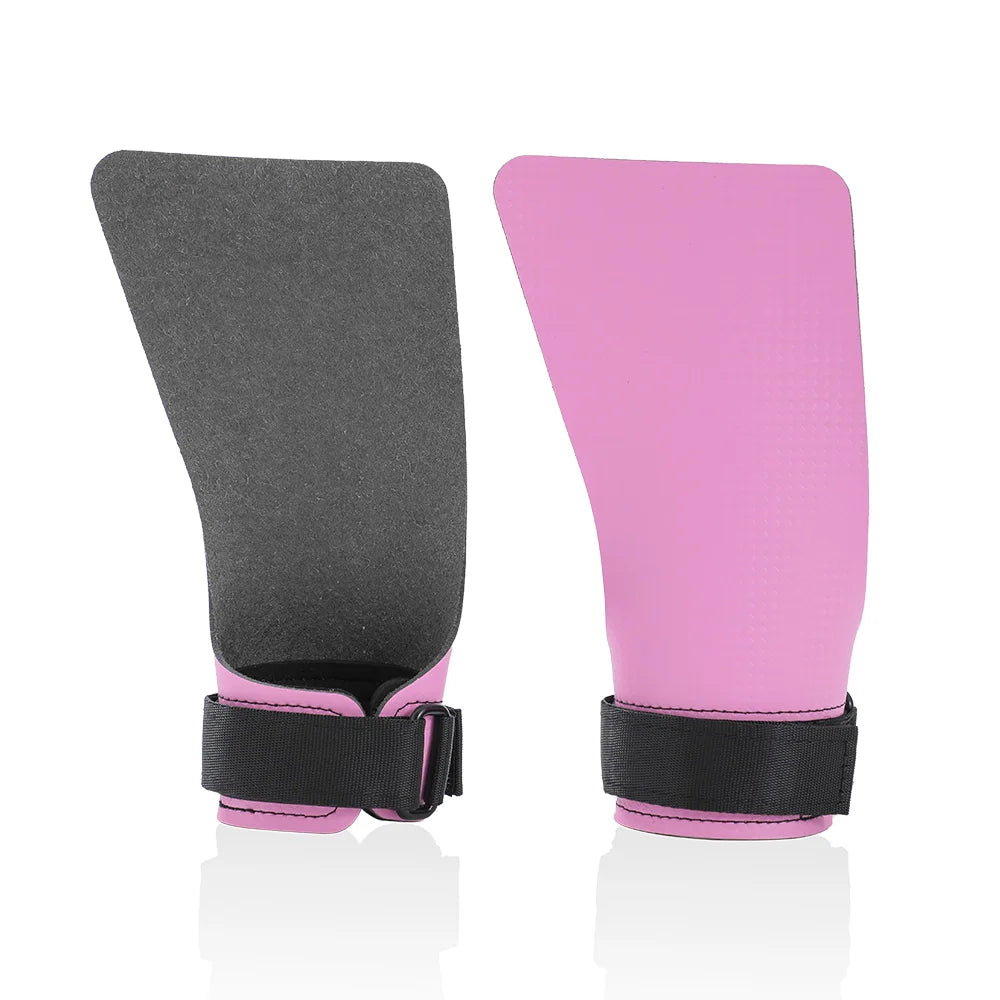 Carbon Fiber No Finger Hole Hand Grips Crossfit Pull Up Gym Palm Protector
