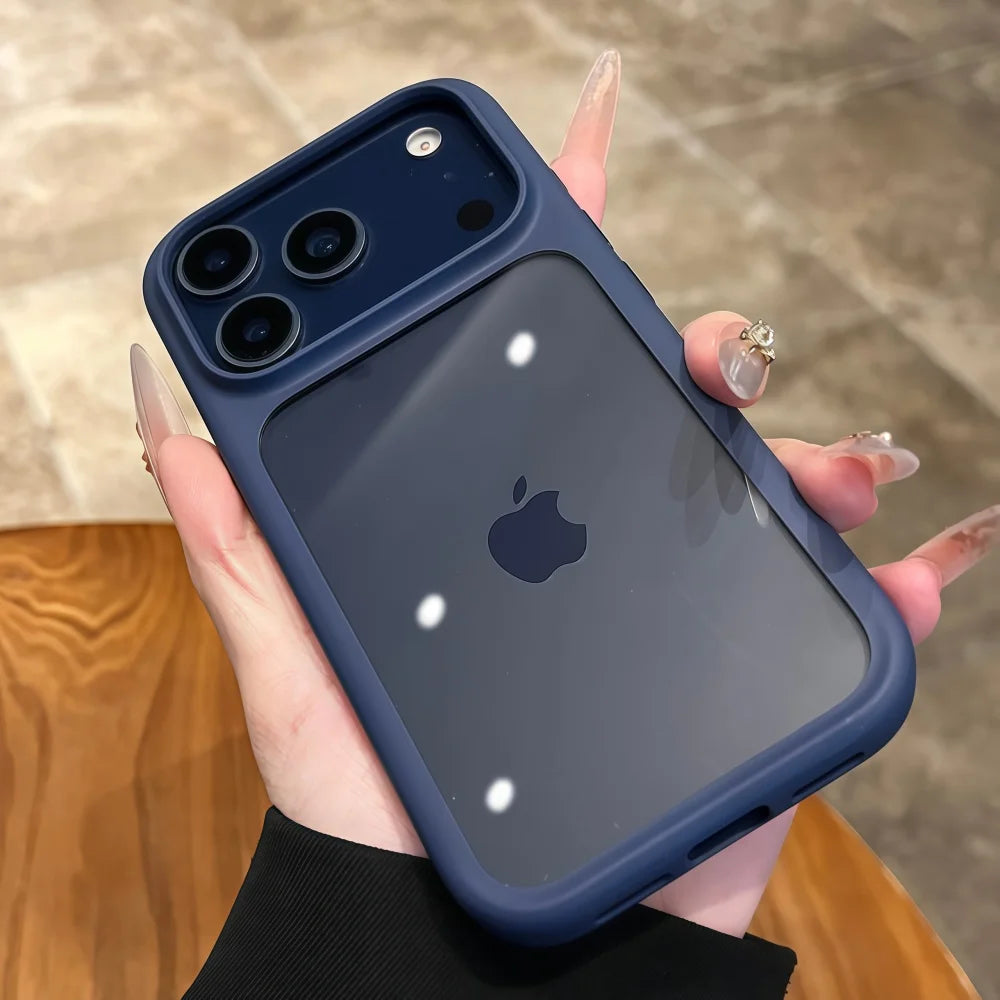 Crystal Clear Touch Button Camera iPhone Case