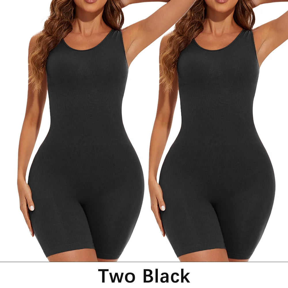 Women’s Seamless Full Coverage Shapewear Bodysuit Thigh Slimming Body Shaper