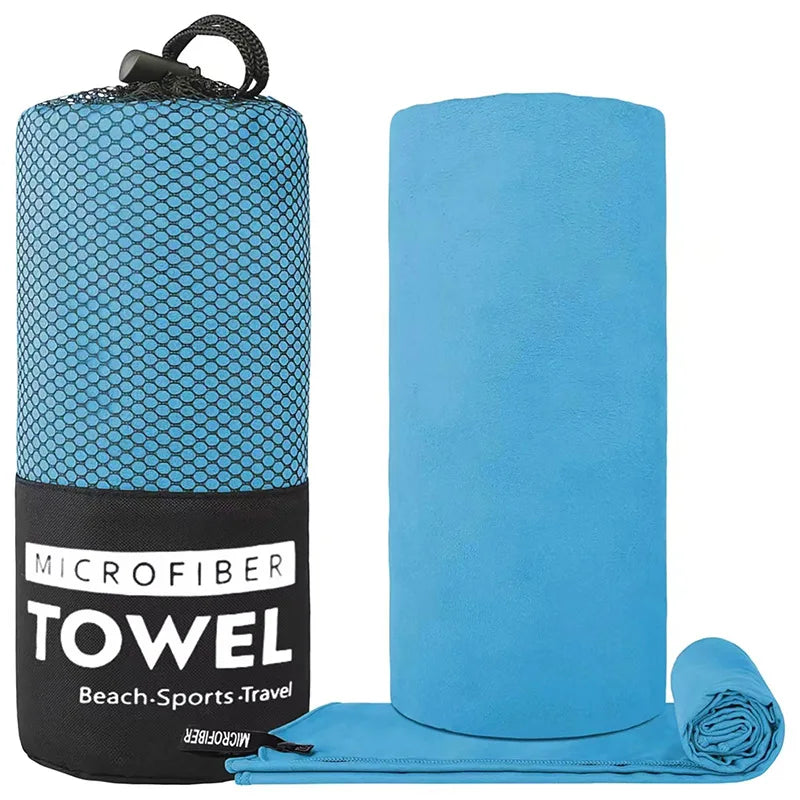 Quick Dry Microfiber Beach Towel Travel Hiking Gym Swimming Camping