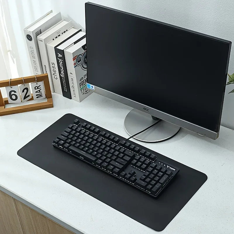 Leather Mouse Pad Desk Mat Waterproof Non Slip Gaming Keyboard Office Pad