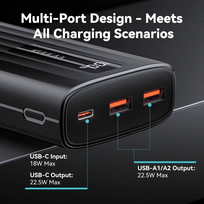 Power Bank 20000mAh/10000mAh Fast Charging PD Portable Charger USB-C External Battery for iPhone Samsung