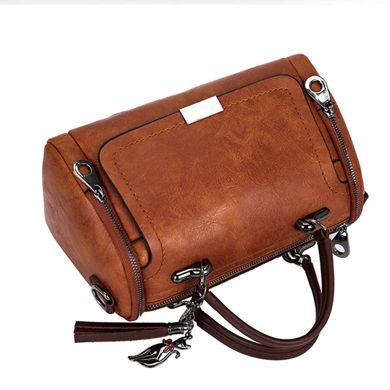 Women Tassel Shoulder Bag Large Capacity Handbag
