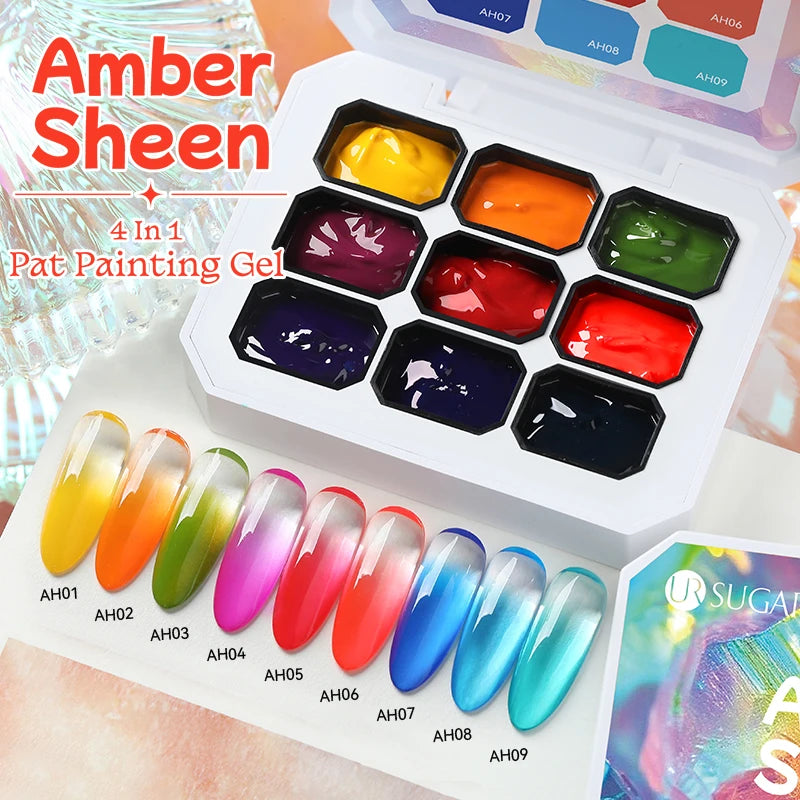Gradient Nail Art Gel Kit – 4-in-1 Color Painting Gel Set for Ombre & DIY Nail Design