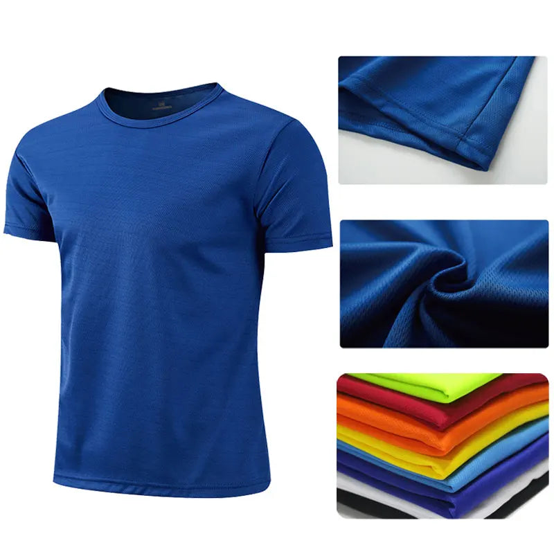 Quick Dry Sports T Shirt Men Women Breathable Gym Running Fitness Tee
