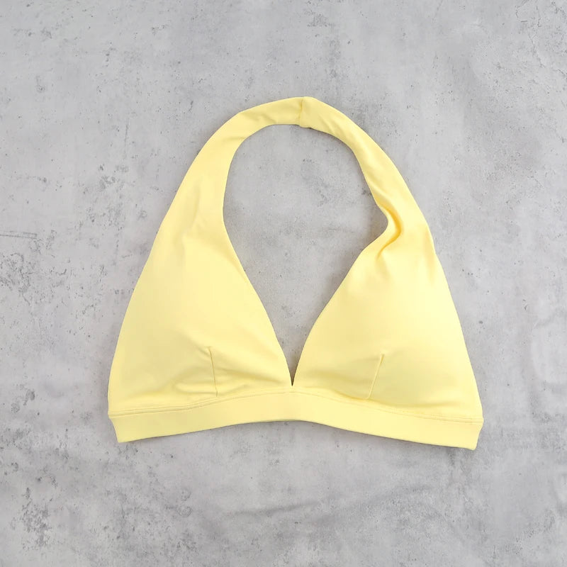 Neck Hanging Yoga Sports Bra Women Breathable Running Fitness Cycling Bra