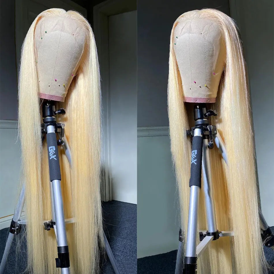 613 Blonde Wig – Straight HD Lace Front Human Hair Wig (Can Be Dyed Any Color)