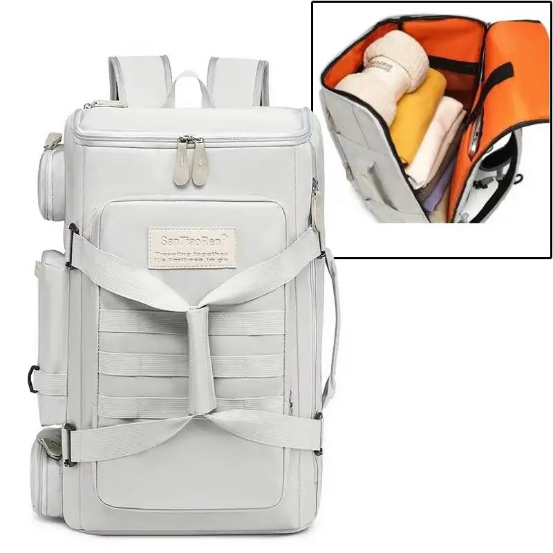Large Capacity Gym Backpack Waterproof Travel Bag Wet Dry Separation Fitness Training Backpack